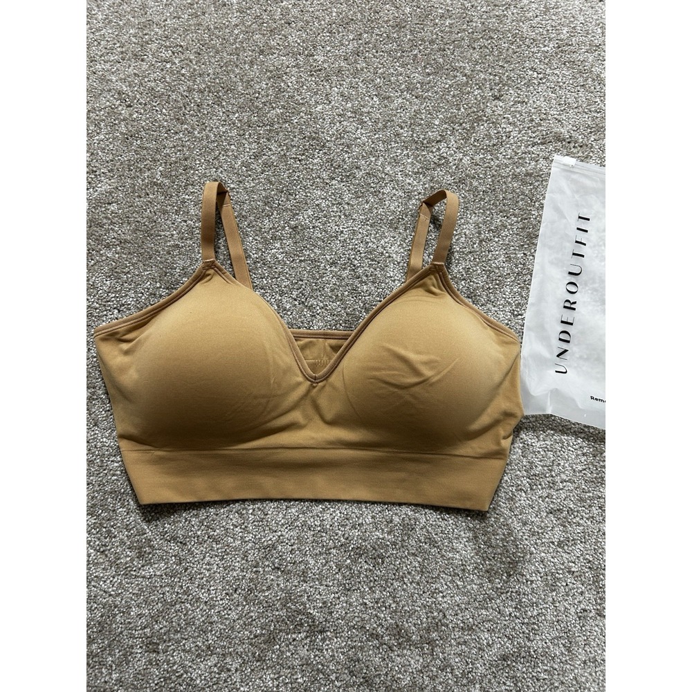 NEW Underoutfit 2XL Neckline Pullover Bralette - Beige